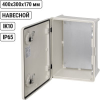 Антивандальный щит TDM ELECTRIC ЩПМП-1-1, GRP, IP65, IK10, -50 С до +70 С, навесной, 400х300х170 SQ0925-0204