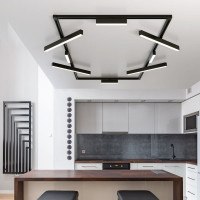 Потолочный светодиодный светильник Elektrostandard LTB54 X-Line черный матовый 20W 4200K a052445