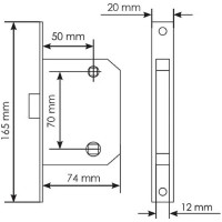 Сантехническая защелка MORELLI 2070 PG, золото 9008909