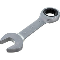 Гаечный ключ Thorvik CSRW18 комбинированный трещоточный короткий, 18 мм 53527