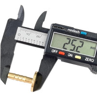 Наконечник латунный с подвижной гайкой внутренняя резьба 1/2 х елочка 6 мм + хомут Профитт 4823396