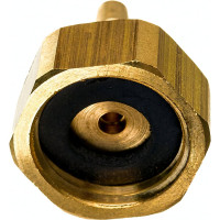 Наконечник латунный с подвижной гайкой внутренняя резьба 1/2 х елочка 6 мм + хомут Профитт 4823396