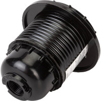 Патрон с кольцом ЭРА Е27, бакелит, черный Б0044084