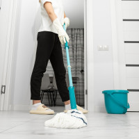 Отжимная швабра PALISAD Home 120 см, насадка из микрофибры, 120 г 935095