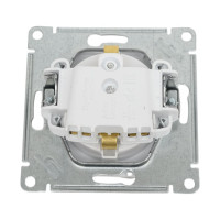 Розетка Systeme Electric AtlasDesign Art Бел с/з со шторками, 16А, механизм SE ATN200145