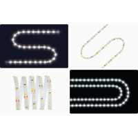 Светодиодная лента Apeyron 24В, 5Вт/м, smd2835, 60д/м, IP20, 400Лм/м, S-типа 6мм, 5м, д/б 350