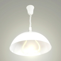 Светильник Apeyron декор, подвесной, Мисам, пластик, 1хЕ27 15Вт, 220В, белый, шнур с лифтов/ 16-24