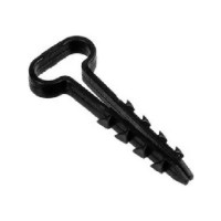 Дюбель-хомут DM PLAST 6-14 для плоского кабеля, черный, 100 шт dx6-14-1dm