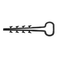 Дюбель-хомут DM PLAST 6-14 для плоского кабеля, черный, 100 шт dx6-14-1dm