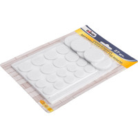 Самоклеящиеся войлочные подкладки для мебели Unibob белые, упак. 27 шт. 215020