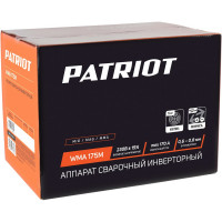Сварочный инверторный полуавтомат PATRIOT WMA 175M MIG/MAG/MMA, полуавтоматическая сварка в среде 605302150