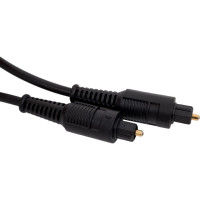 Оптический кабель Cablexpert Toslink 2xODT M/M, 2м, черный, пакет CC-OPT-2M