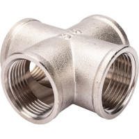 Крестовина латунная STI Ду20 (3/4") Ру16 никелированная D270-00409