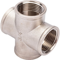 Крестовина латунная STI Ду20 (3/4") Ру16 никелированная D270-00409