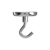 Неодимовый магнит с крючком для авто Cartage диаметр 42 мм, сцепление 31 кг 4790152