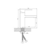 Смеситель для умывальника Diadonna монолитный D80-110106