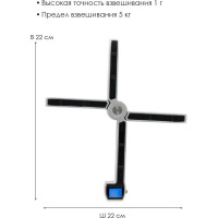 Кухонные электронные весы Atlanta ATH-6190 silver