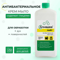 Антибактериальное мыло-крем АЛМАДЕЗ Лайт 1 л крышка МАЛ-03