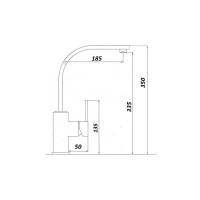 Смеситель для кухни WISENT сатин W4998-6