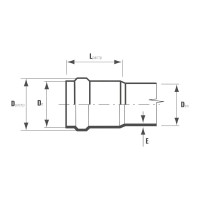 Труба ХЕМКОР НПВХ 50x3,2x3000 мм ШУМЭКС 1391025 46572
