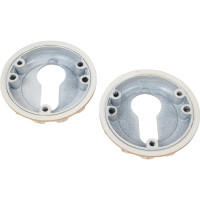 Накладка под цилиндр, белый/золото Vantage ET10WG