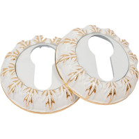 Накладка под цилиндр, белый/золото Vantage ET10WG