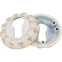 Накладка под цилиндр, белый/золото Vantage ET10WG