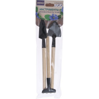 Набор садового инструмента для комнатных растений Greengo 3 предмета, 24 см, деревянные рукоятки 1221431