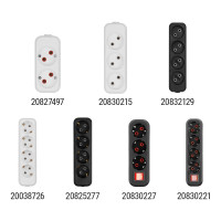 Розеточная колодка TDM ELECTRIC 4 гнезда 2П б/з 10А 250В белая серии Народная SQ1806-0419