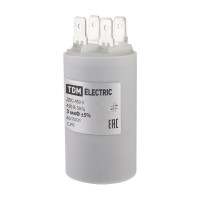 Конденсатор TDM ELECTRIC ДПС 450В, 3мкФ, 5проц., плоский разъем, SQ0739-0005