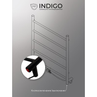 Полотенцесушитель INDIGO Line без полки (electro) 60/50 скрытый монтаж, универсальное подключение R/L LCLE60-50BRR