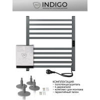 Полотенцесушитель INDIGO Attic electro 60/50 таймер, скрытый монтаж, универсальное подключение R/L LСLATCE60-50MGRt