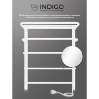Полотенцесушитель INDIGO Hit (electro) 60/50 скрытый монтаж, универсальное подключение R/L, белый матовый LHE60-50WMR