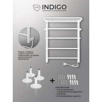 Полотенцесушитель INDIGO Hit (electro) 60/50 скрытый монтаж, универсальное подключение R/L, белый матовый LHE60-50WMR