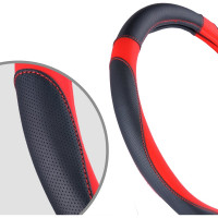 Чехол на руль DSV полиуретан, Black+Red, М R99207