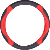Чехол на руль DSV полиуретан, Black+Red, М R99207