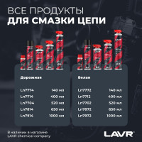 Смазка цепи внедорожная MOTO 520 мл LAVR Ln7703