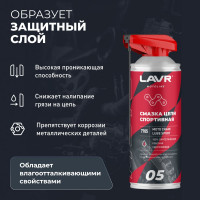 Смазка цепи спортивная 520 мл LAVR MOTO Ln7705