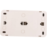 Блок розетка с выключателем Intro Quadro горизонтальный 16А-250В, IP20, открытая установка, сосна, Б0053871