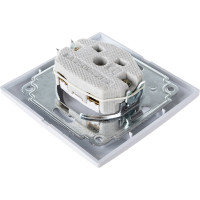 Розетка Intro Plano 1-201-01 без заземления 2P, 16А-250В, IP20, СУ, белый, Б0053859