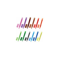 Стираемые маркеры для белой доски BRAUBERG MULTICOLOR набор 12 цветов, 3 мм 152121
