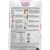 Гипсовая штукатурка БОЛАРС WHITE GYPS белая, 30 кг 00000043724