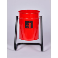Уличная урна ПРОФМЕТСТИЛЬ металл, красная 403