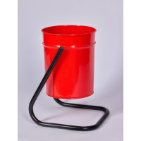 Уличная урна ПРОФМЕТСТИЛЬ металл, красная 403