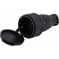 Розетка разборная General Lighting Systems GRV-S-16-R-G-B-IP44 (16 А, с/з, IP44, круглая, черная, 20 шт.) 470518