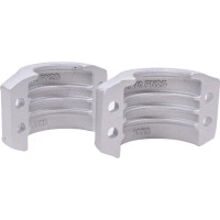 Усиленный 4-х болтовый хомут TITAN LOCK алюминий, TL38x8AL TL38X8AL
