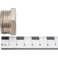 Латунная заглушка DOUBLE-LIN резьбовая н/р - 1" LL6164 (1")