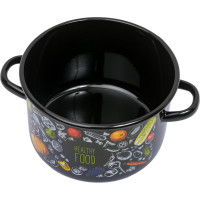 Цилиндрическая эмалированная кастрюля appetite Healthy food 2.9 л 1с16с/1 Healthy