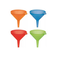 Воронка COSMOPLAST диаметр 12 см, пластик, ассорти 2277