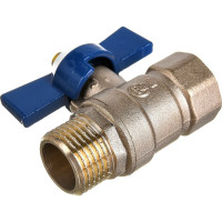 Шаровой кран RM ВР-НР 1/2, муфтовый, бабочка, Ду15 Ру30 11Б27п1 RML-12FMB